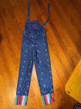 Blue Kids Overalls  Good Guys with Multicolor Cuff - Casual Playwear Costume